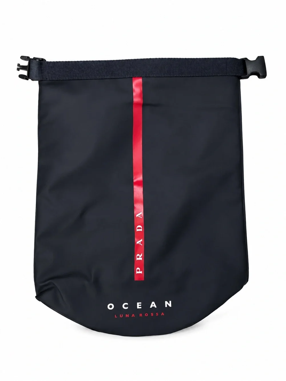 Prada Luna Rossa Ocean Waterproof Roll-Top Crossbody Bag w/ Prada dust bag